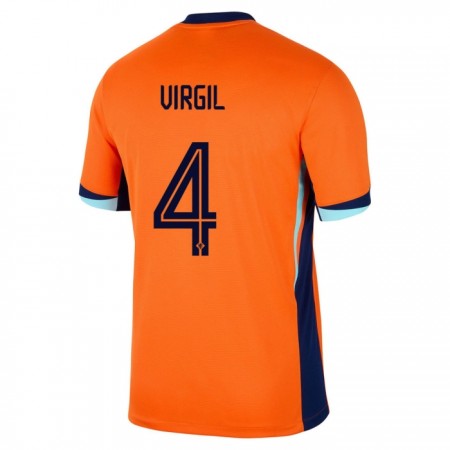 Holland Virgil 4 Hjemme EM 2024 - Fodboldtrøjer (S/S)